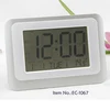 Battery operated desktop Jumbo large number digital alarm clock with temperature