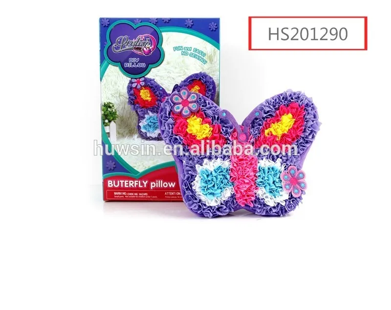 HS201290, HUWSIN toy, DIY Butterfly pillow DIY toy