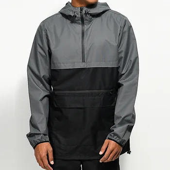 Custom Anorak Men Nylon Coach Windproof Bomber Jacket - Buy Anorak Jacket,Hooded Anorak Jacket 