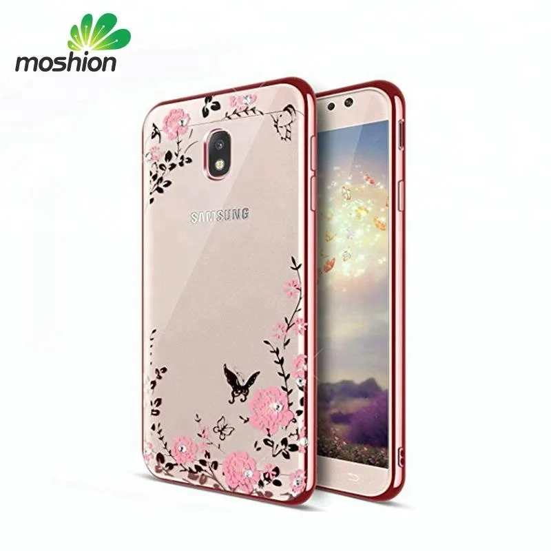 

Custom Flowers Electroplating TPU Bling Case Cover for Samsung Galaxy J5