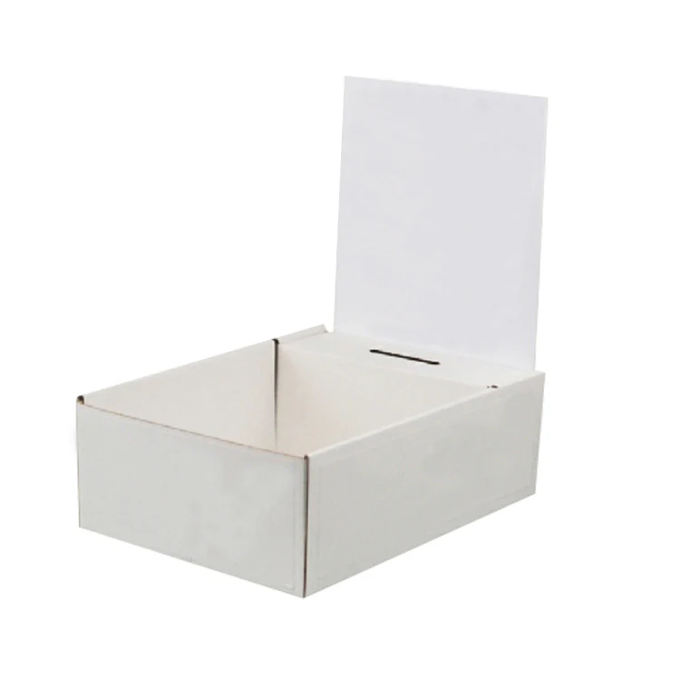 Manufacture Charity Donation Box For Cardboard Corrugated Counter