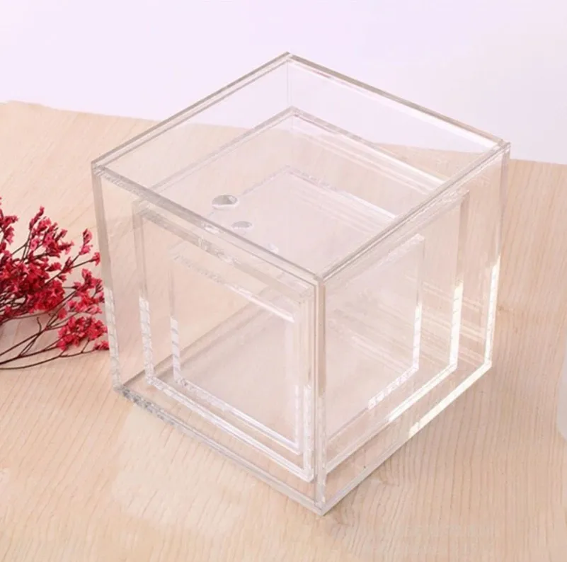 Acrylic Boxes With Hinged Lids Buy Square Hat Boxes With Lids,Gift