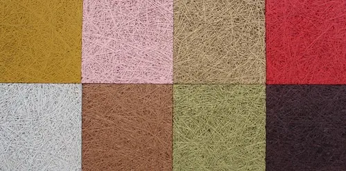 colorful wood wool