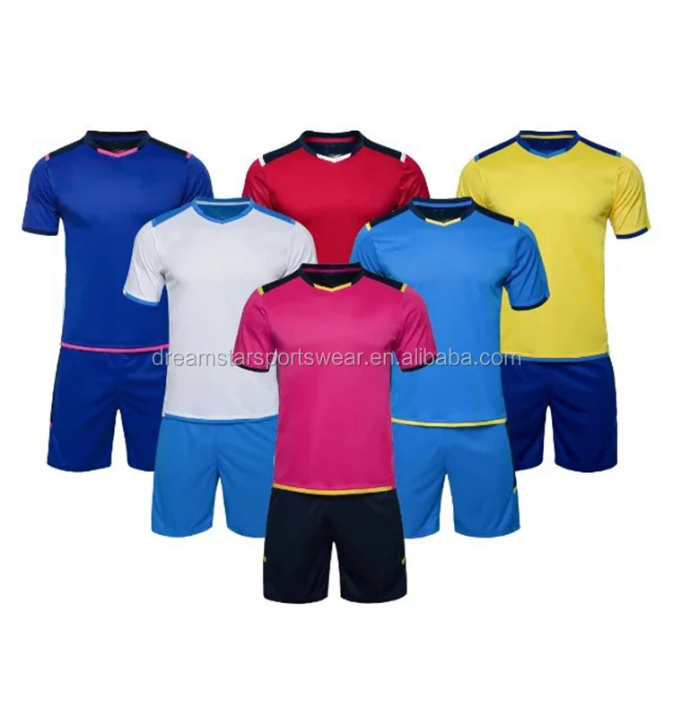 

2019 New Arrival Polyester Football Uniform High Quality Blank Soccer Kit, Pantone color