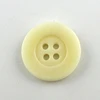 natural white tagua nut button with 4 holes