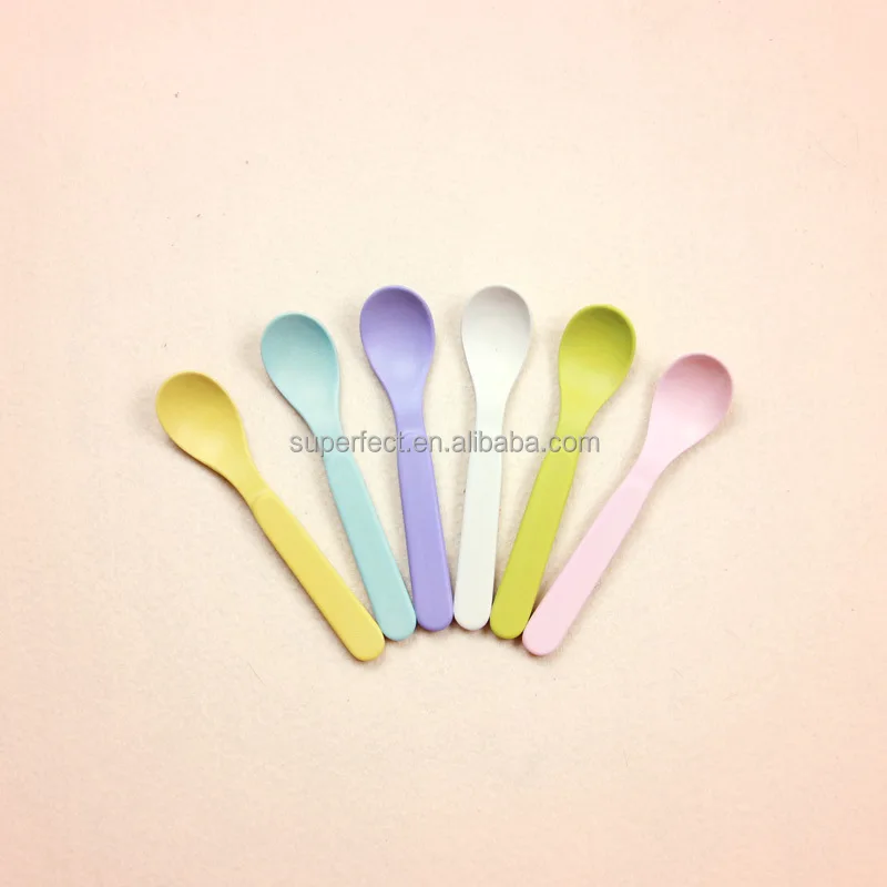 hot new cutlery set custom bamboo mini kids feeding baby spoon