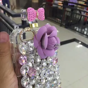 Jary Crystal Diamond Rhinestone Perfume Bottle Phone Case iPhone Max
