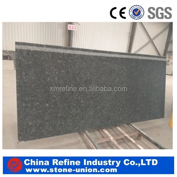 Blue Pearl Honed Granite Step With Edge Half Bullnose And Flamed