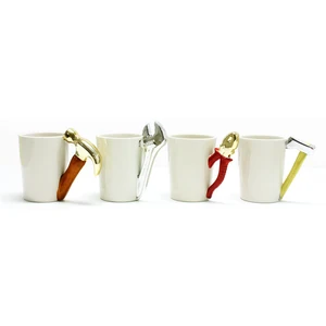 Image of 2019 Tool shaped hot white blank ceramic mug, novelty 11oz good quality sublimation blank mug