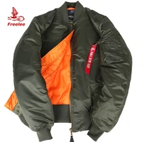 

Oversize blank custom high quality ma1 bomber flight jacket men