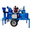 hot selling ! M7MI Twin super mobile interlocking mud brick machine hydraulic press brick machine