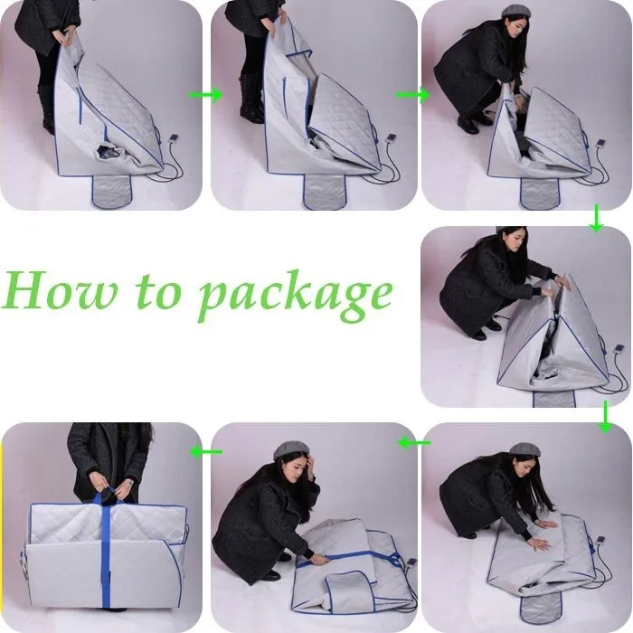 Taşınabilir kızılötesi cryo sauna, toptan renkli katlanır sauna kabin fiyatı ucuz