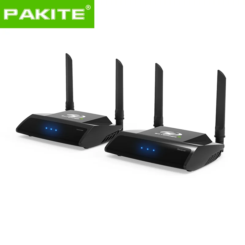 

150m 500ft PAT-590 HD 1080P Wireless AV Sender 2.4G/5G Dual-band Transmitter and Receiver wireless hdmi kit tx rx, Black