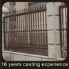 Artistic cast aluminum solid fence for gate garden