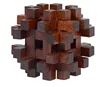 wooden brain teasers cube game puzzle