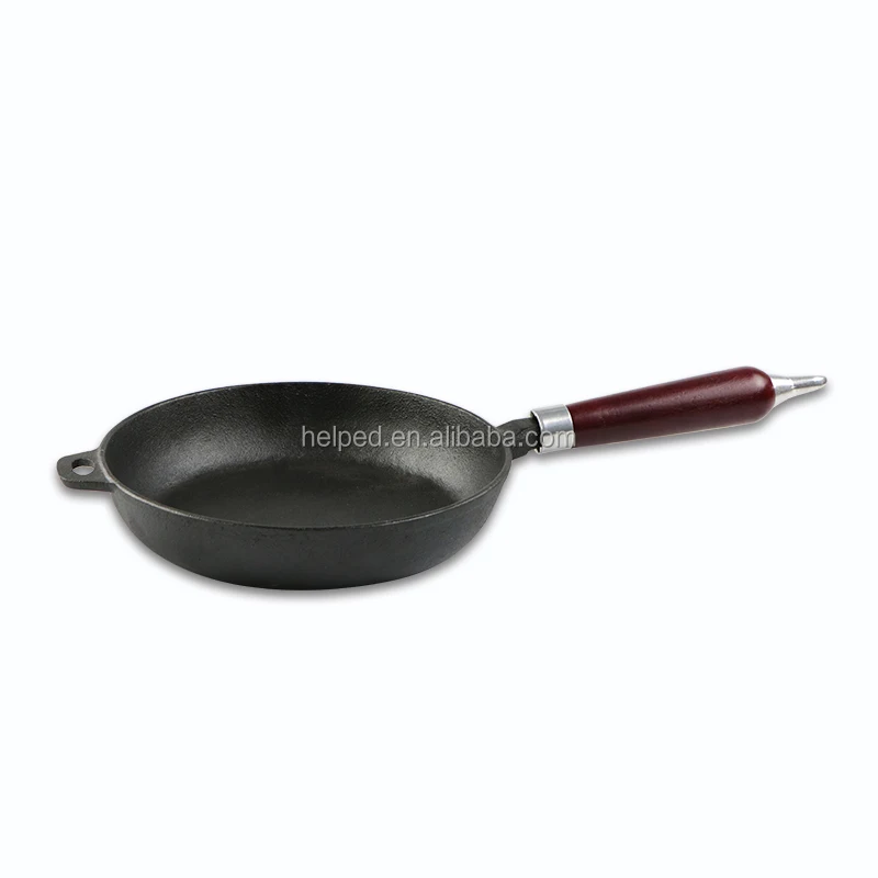 

Cast iron paella pans cast iron fry pan with wooden handle