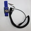 Manufacturer pu blue antistatic wrist strap/adjustble esd wrist band/elastic wrist strap