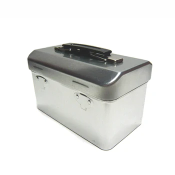 Small Metal Hinged Lid Metal Box With Handle - Buy Hinged Lid Metal Box ...