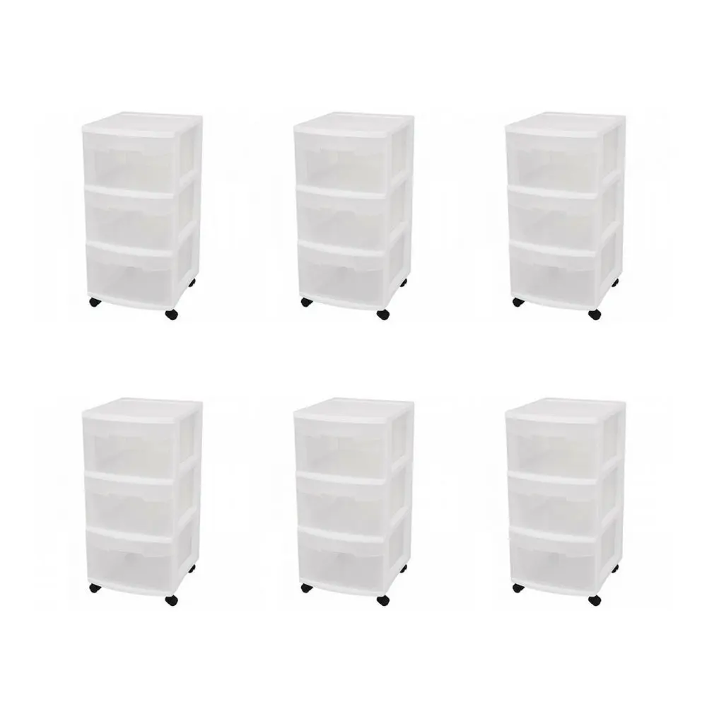 Buy Sterilite 3 Drawer Narrow Cart Black Set Of 3 In Cheap Price