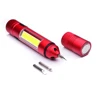 Mini Multifunctional Aluminium Pen Clip Magnet EDC Flash Light Portable Dismountable 3 Screwdriver 3W COB LED Torch Flashlight