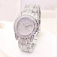 

Women Ladies Bling Diamond Crystal Strap Watch Fashion Luxury Stainless Steel Analog Quartz WristWatches gift relogio feminino