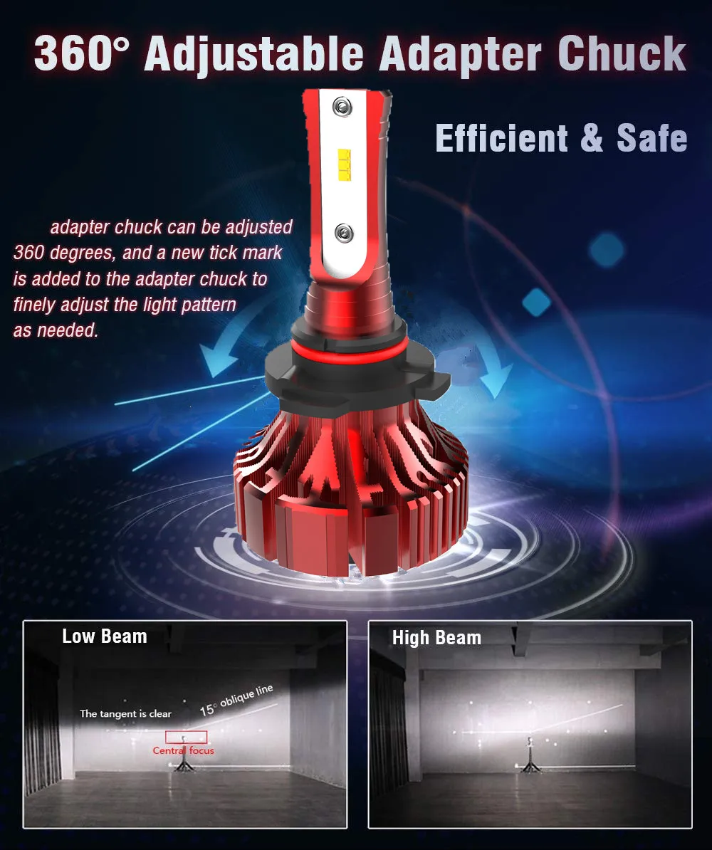 I8 Fanless Mini LED Headlight