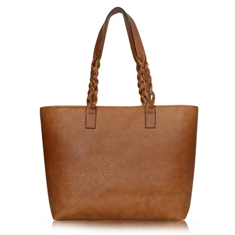 Yuanbang Vintage Women Tote Bag Large Capacity Shoulder Bag Soft PU Leather Handbag and Purse,Yellow, Women's