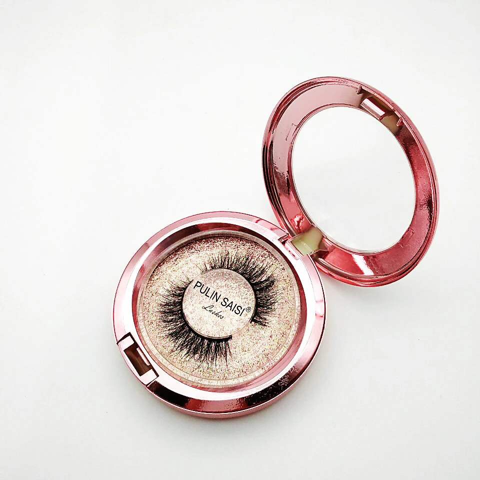 

Private label 3d mink eyelashes vendor with eyelash packaging box, Natural black