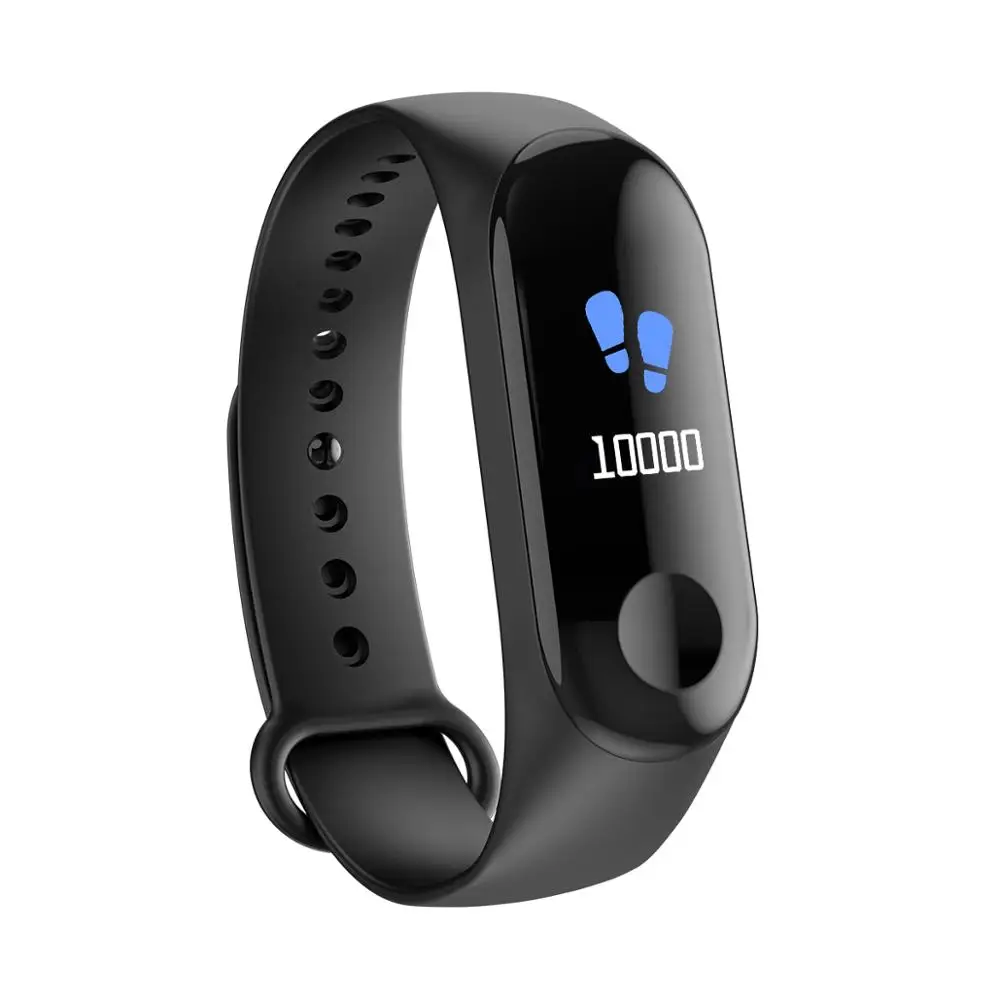 

USB charging fitness tracker band IP68 waterproof heart rate blood pressure monitor M3 smart bracelet, N/a