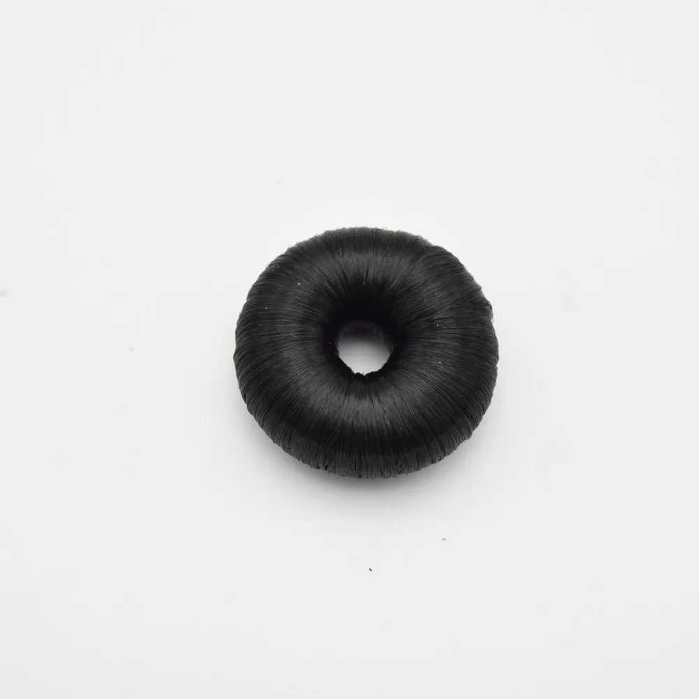 Good Quality 7cm Black Hair Bun Donut For Hair Accessories 20g