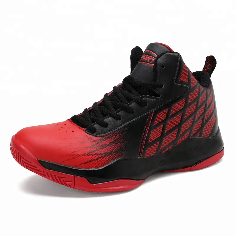 

Low Moq Wholesale Brand Sport Sneaker Mens Basketball Shoes, Black/red/white