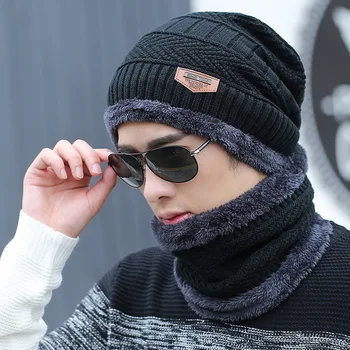 men's fleece beanie hat