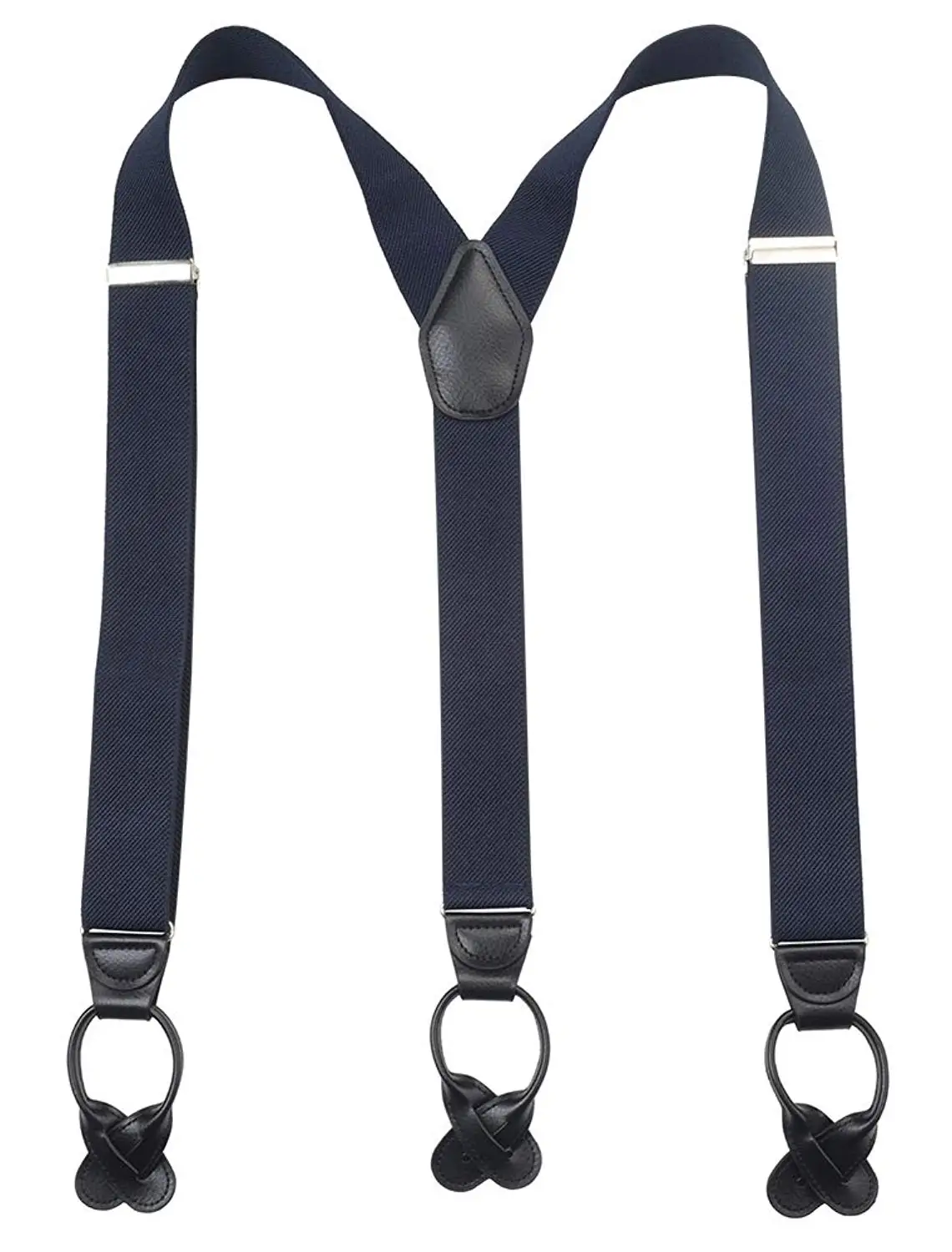 Kat Cheung Bahar Nice Baby Navy White Grid Suspenders Kids Y Back Elastic Braces