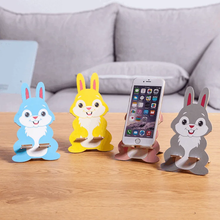 

Cute Phone Desk Holder Stand Mobile Cell wooden cell Color
