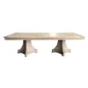 Event rental wedding 10 seater solid oak wood dining table