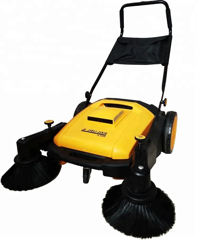 
mini manual hand push industrial street road floor cleaning sweeper machine 