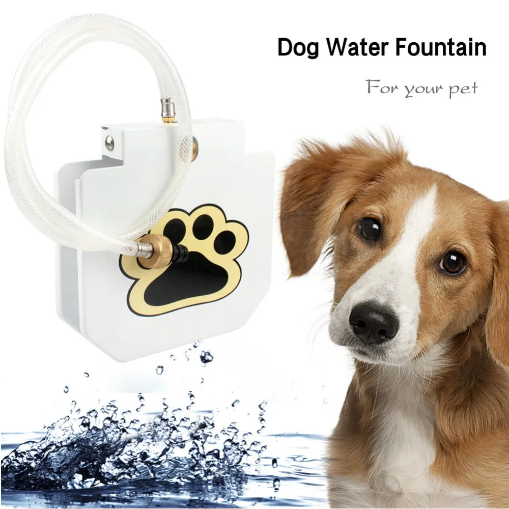 Outdoor step spray foot pedal operated water drinking self serve dog step on water fountain