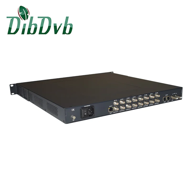 

8 FTA DVB-S2 tuner input to 16/24 qam channels output modulator transmodulator