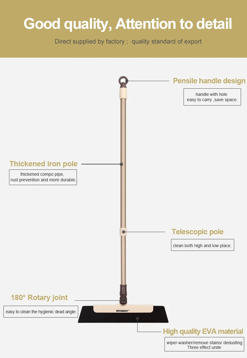 BOOMJOY SPONGE WINDOW SQUEEGEE WIPER BROOM PRODUCTS FOR CLEANING FLOOR