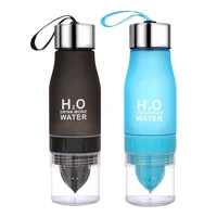 

Outdoor 650ml Fruit Infuser H2O Lemon Sport Water Bottle Plastic