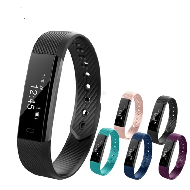 

Waterproof Android smart watch 2017 bluetooth ID115 fitness bracelet