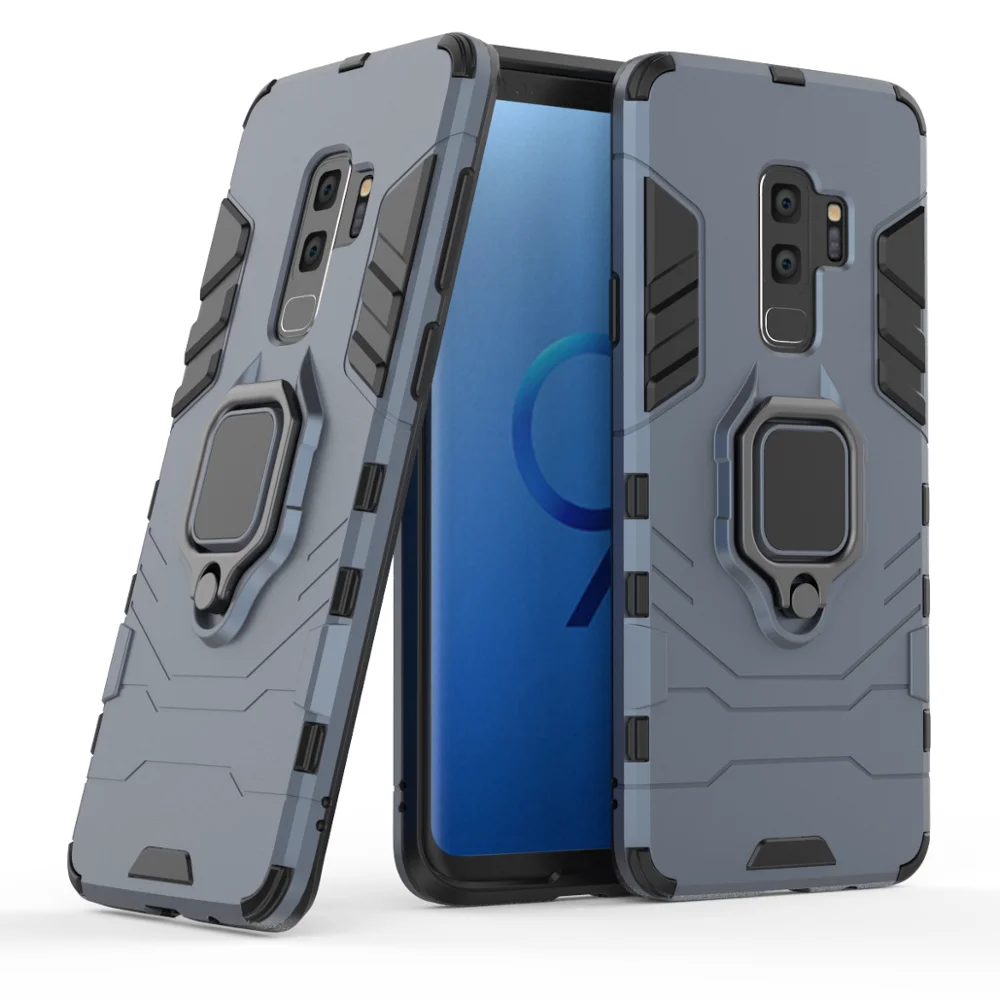 

Protection phone case for s9, shockproof ring holder free sample phone case for samsung s9 plus phone case
