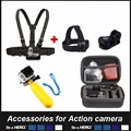 Float monopod Chesty Strap Head strap 3 Size Camera Bag For Gopro Action camera SJCAM SJ4000