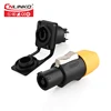 3-pin power cable connector plug socket male female panel mount waterproof ip65 for led screen