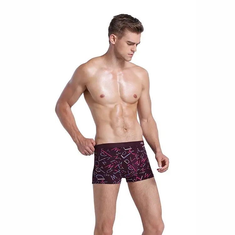 

OEM Factory Price man brief man 95%modal 5%spandex boxer underwear, Black, wine red,navy, purple