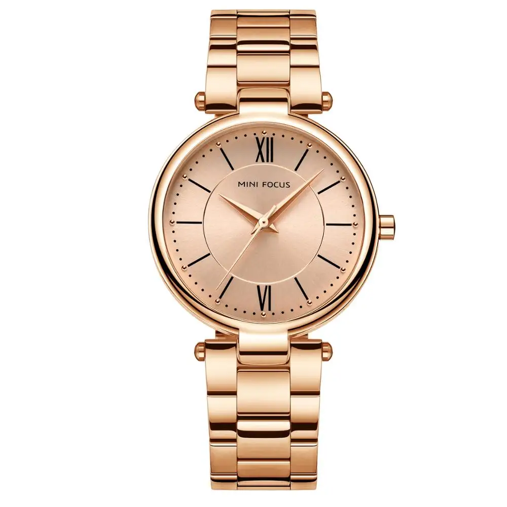 

Rose gold custom brand private label quartz watch stainless steel relojes watches women wristwatches dropshipping womens watches