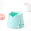 PP plastic portable self cleaning hidden pet kitty cat top entry litter box toilet for cats