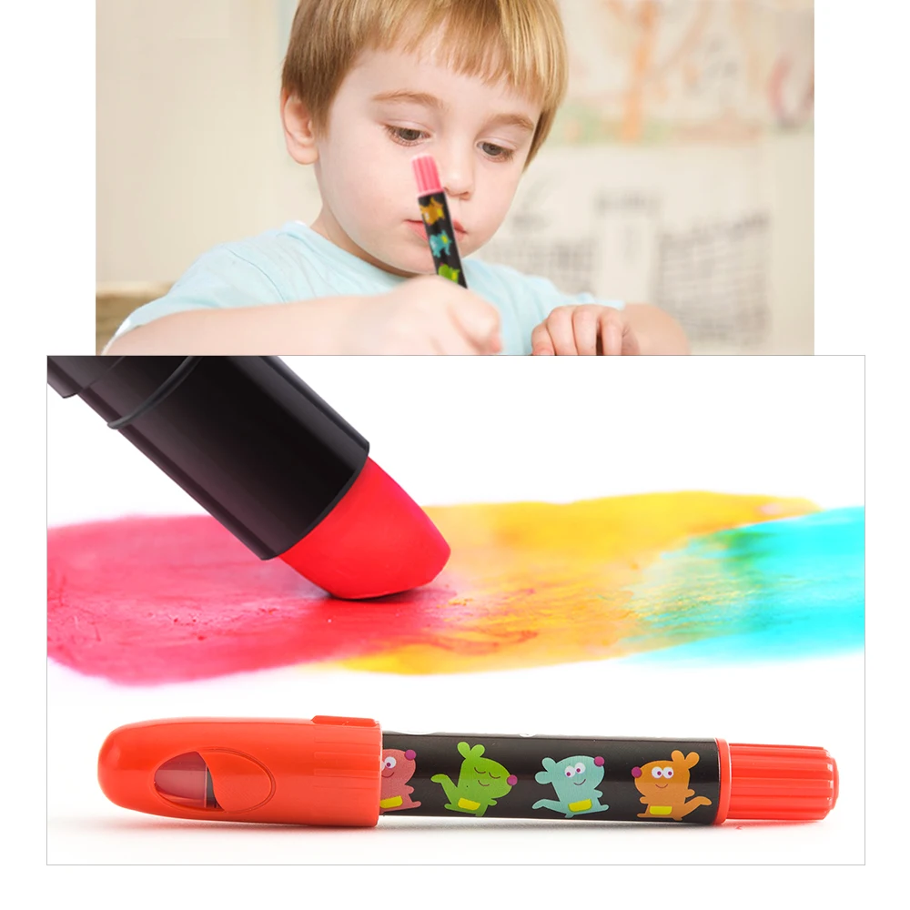 
Silky Washable Gel Wex Crayon 6 Colors Children Fancy Face Paint Twistable Crayons colores in Bulk 