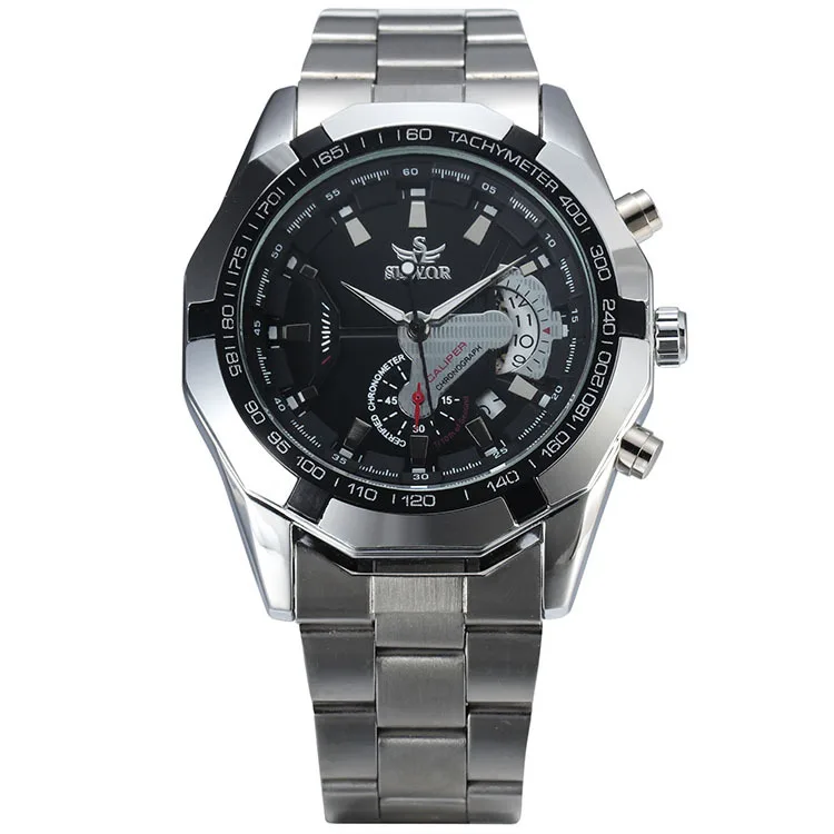 

Men's luxurious Business leisure SEWOR mechanical watch, Colourful