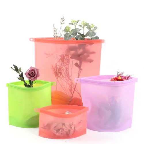 

Zip lock Zip Lock Bulk Amazon Large Vacuum Sealed Fresh Vegetable Packaging Saver Reusable Silicone Food Storage Bags For Food